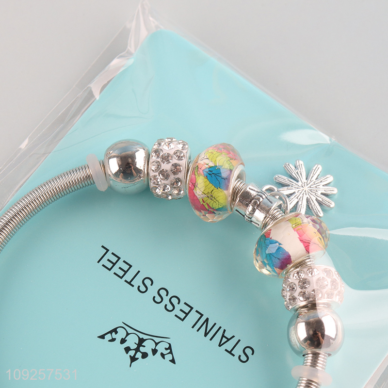 Factory Price Charm Bracelet Silver Bracelet Stainless Steel Bangle Bracelet