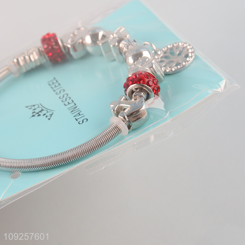 High Quality Charm Bracelet Stainless Steel Bangle Fashion Charm Bracelet