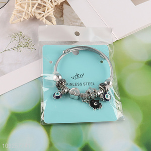 Online Wholesale Charm Bracelet Stainless Steel Bangle Fashion Jewelry Gifts