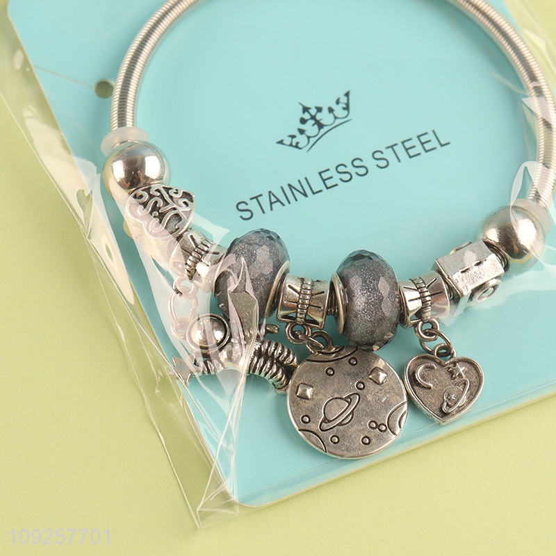 New Product Charm Bracelet Stainless Steel Bangle Fashion Charm Bracelet