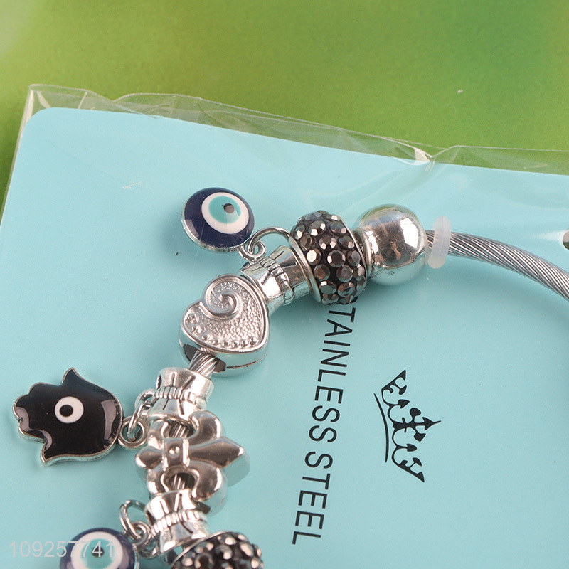 Online Wholesale Charm Bracelet Stainless Steel Bangle Fashion Jewelry Gifts