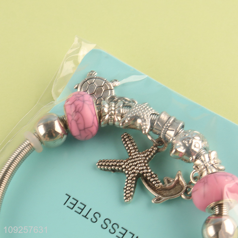 China Imports Charm Bracelet Silver Bracelet Stainless Steel Bangle Bracelet