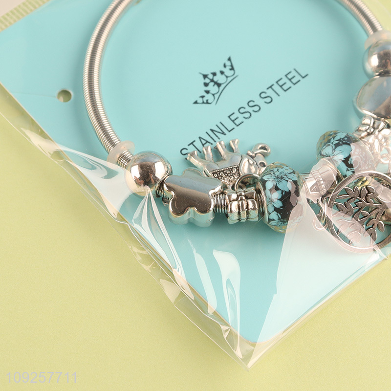 Factory Price Charm Bracelet Fashion Jewelry for Girls Holiday Birthday Gifts