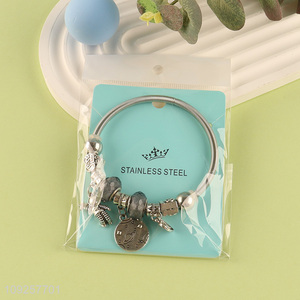 New Product Charm Bracelet Stainless Steel Bangle Fashion Charm Bracelet