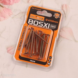 Good Quality 12 Pieces Self Tapping Screw Set Iron Self Tapping Screws Set