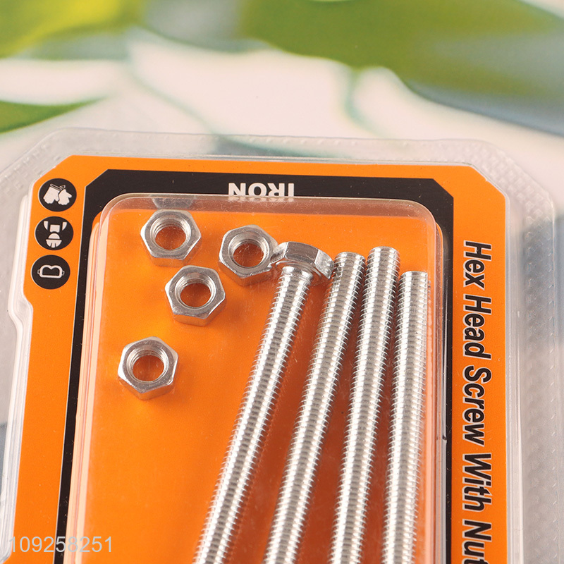 New Arrival 4 Pieces M5 Iron Screws and Nuts Set Hardware Assortment Kit