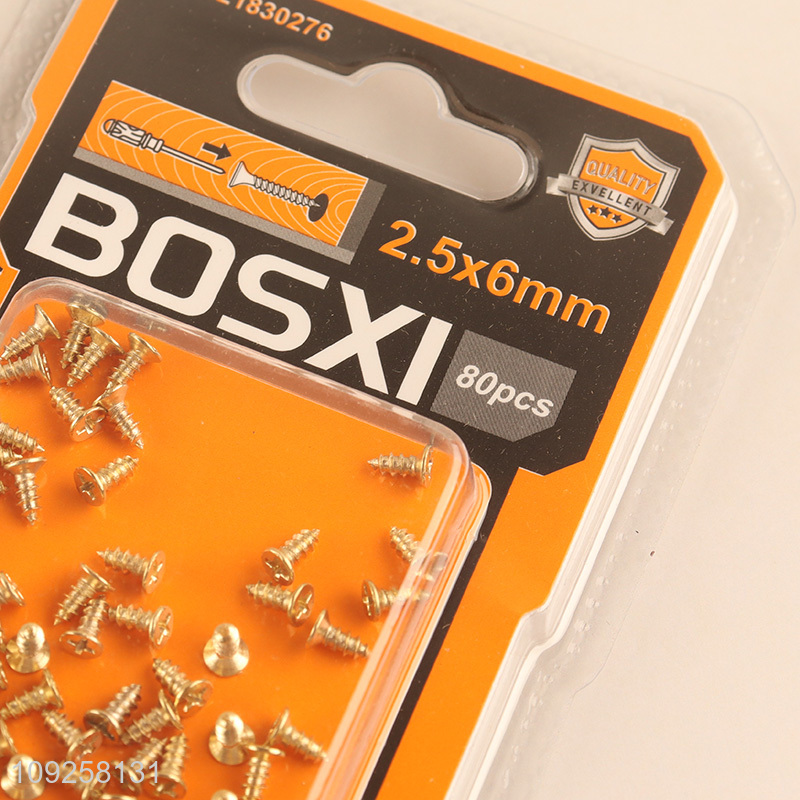 Factory Price 80 Pieces Self Tapping Screw Set Iron Self Tapping Screws Set