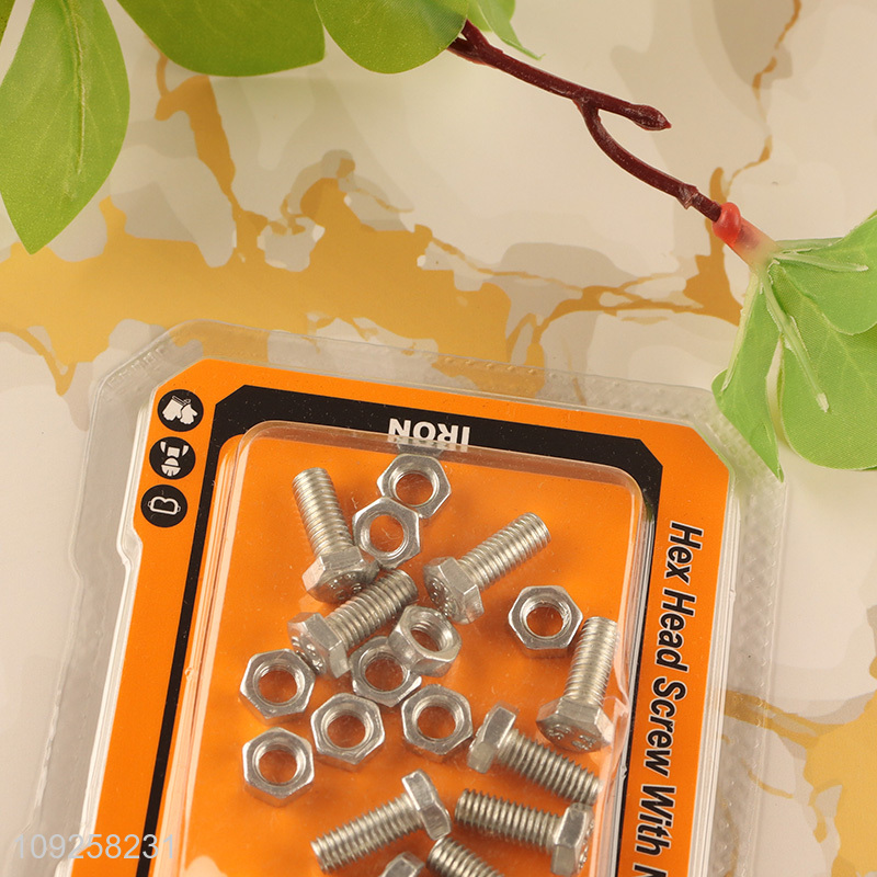 China Imports 10 Pieces M5 Iron Screws and Nuts Set Hardware Assortment Kit