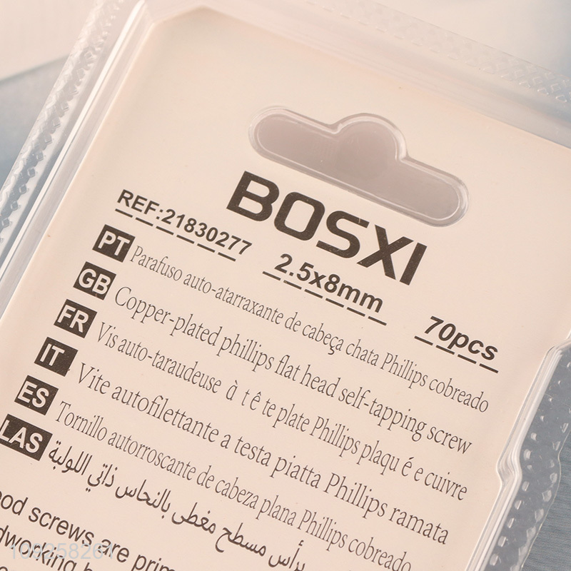 Good Quality 70 Pieces Self Tapping Screw Set Iron Self Tapping Screws Set