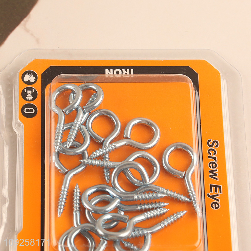 Good Quality 16 Pieces Screw Eye Pins Heavy Duty Self Tapping Screws Hooks