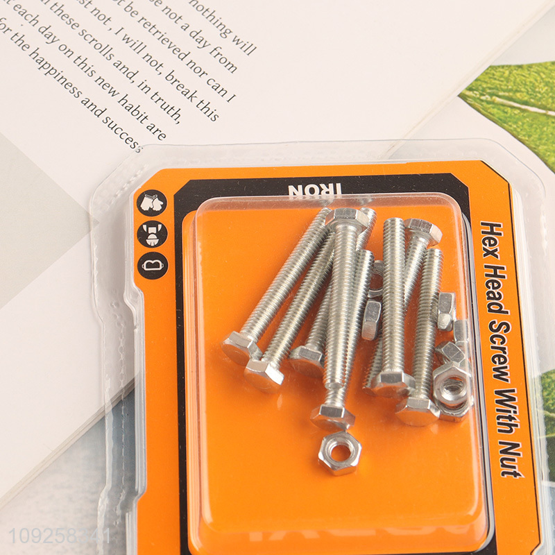 New Arrival 8 Pieces M4 Iron Screws and Nuts Set Hardware Assortment Kit