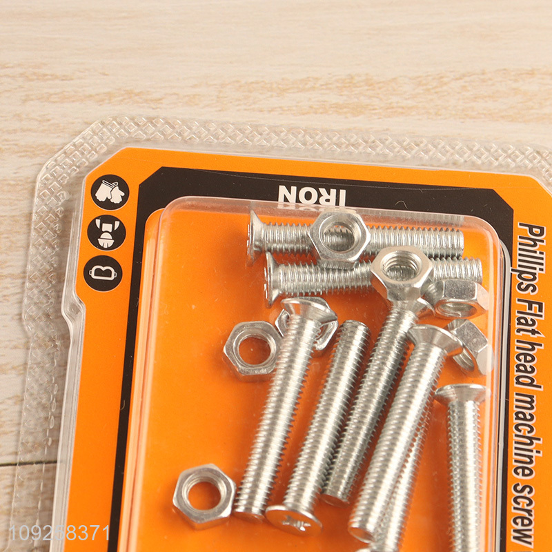 High Quality 7 Pieces M5 Iron Screws and Nuts Set Hardware Assortment Kit