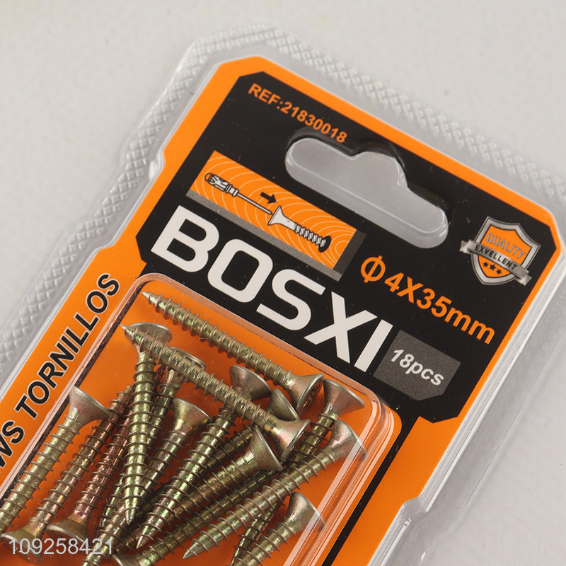 Factory Supply 18 Pieces Self Tapping Screw Set Iron Self Tapping Screws Set