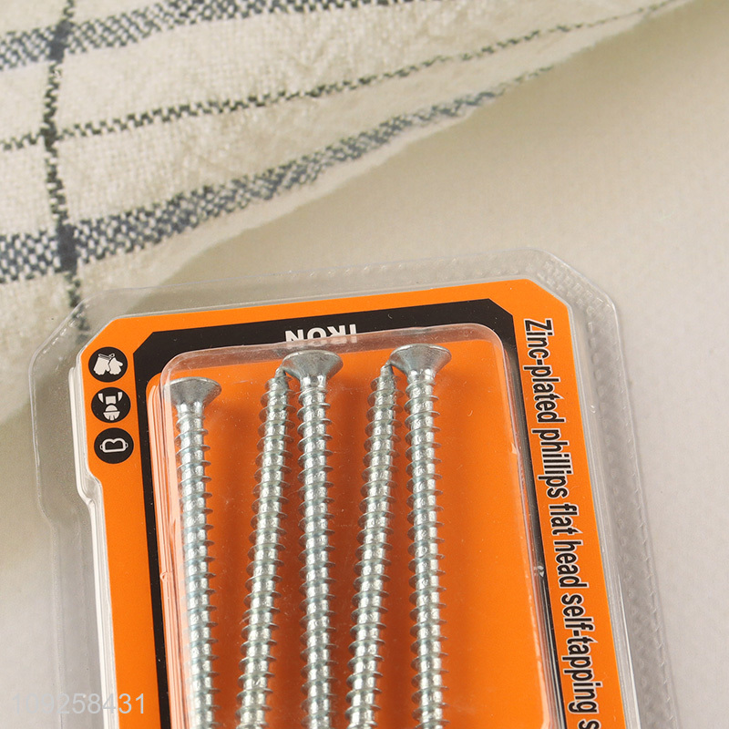 New Arrival 5 Pieces Self Tapping Screw Set Iron Self Tapping Screws Set