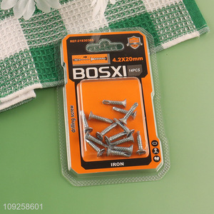 Factory Supply 14 Pieces Self Drilling Screws Set Iron Self Tapping Screws Set