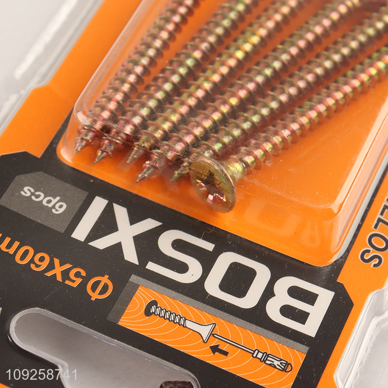 China Wholesale 6 Pieces Self Tapping Screw Set Iron Self Tapping Screws Set