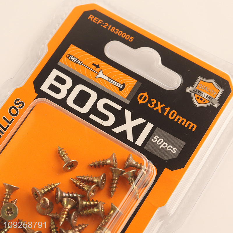 New Arrival 50 Pieces Self Tapping Screw Set Iron Self Tapping Screws Set