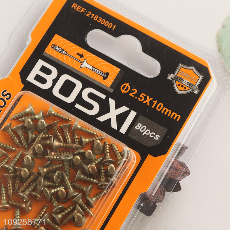 China Imports 80 Pieces Self Tapping Screw Set Iron Self Tapping Screws Set