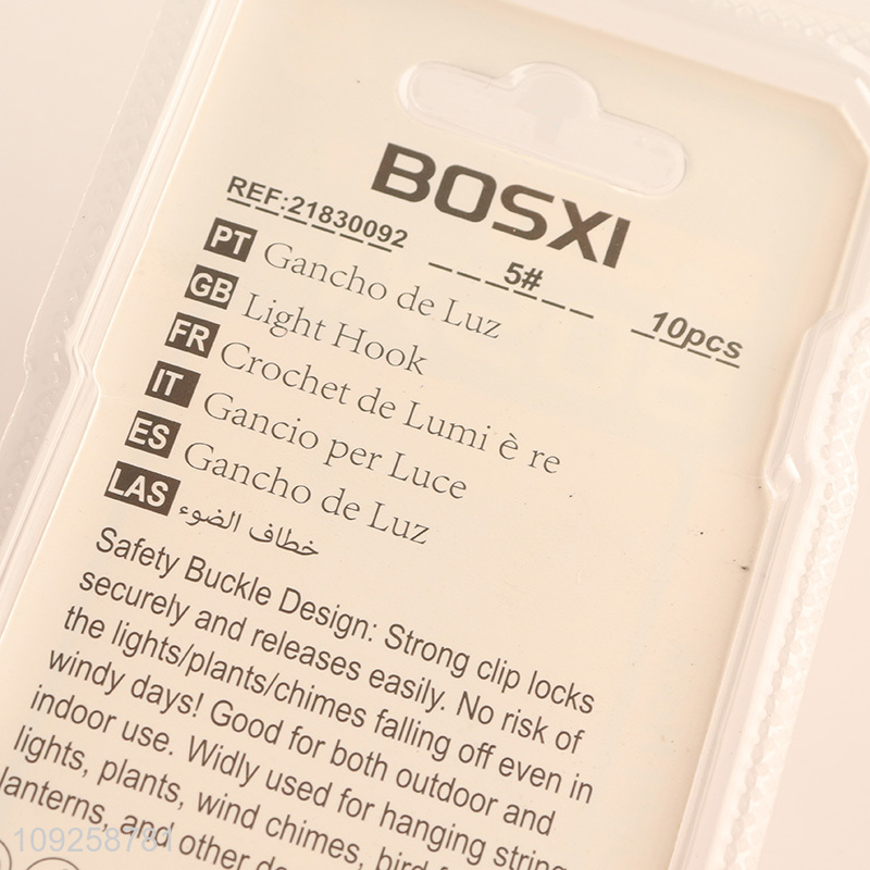 Factory Supply 10 Pieces Screw Eye Pins Heavy Duty Self Tapping Screws Hooks