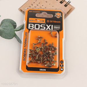 New Arrival 50 Pieces Self Tapping Screw Set Iron Self Tapping Screws Set