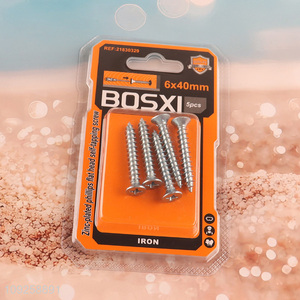 Good Quality 5 Pieces Self Tapping Screw Set Iron Self Tapping Screws Set