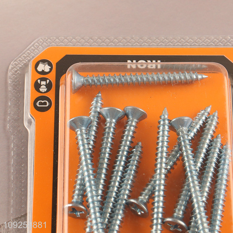 New Arrival 12 Pieces Self Tapping Screw Set Iron Self Tapping Screws Set