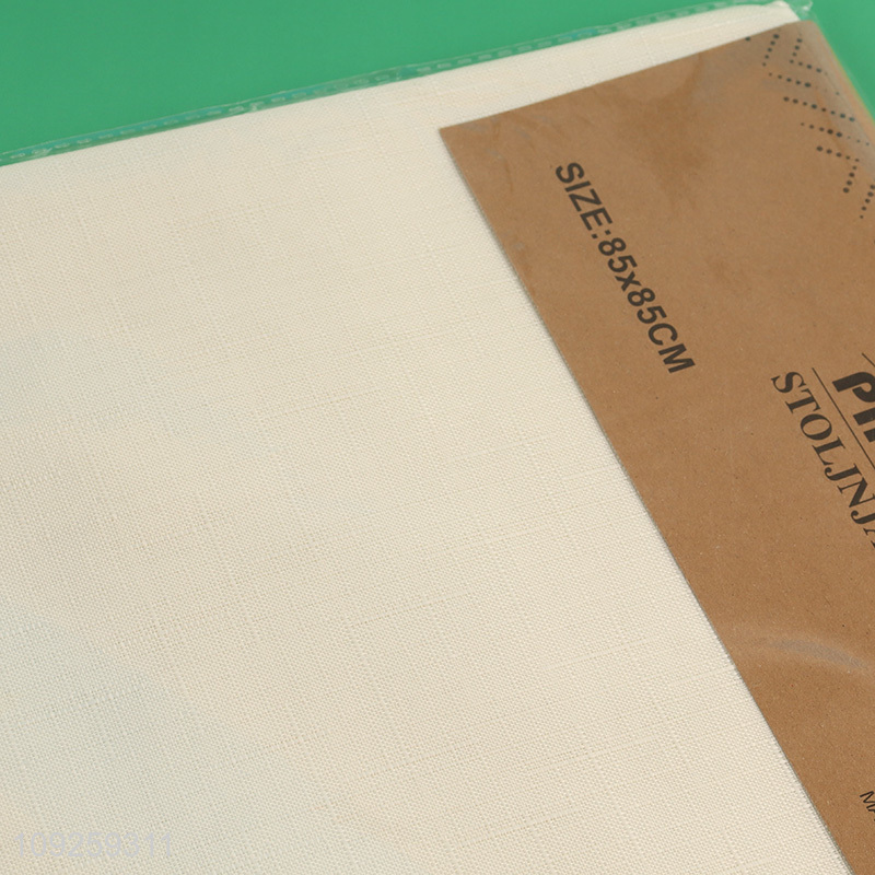 New Arrival 85*85cm Tablecloth Polyester Table Cloth Wrinkle Resistant Tablecloth