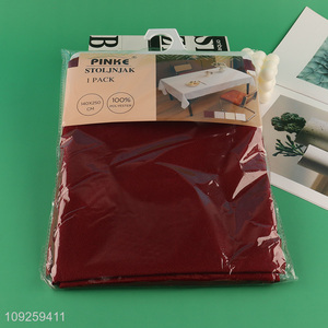 Wholesale 140*250cm Tablecloth Solid Color Polyester Table Cloth Fabric Table Cover