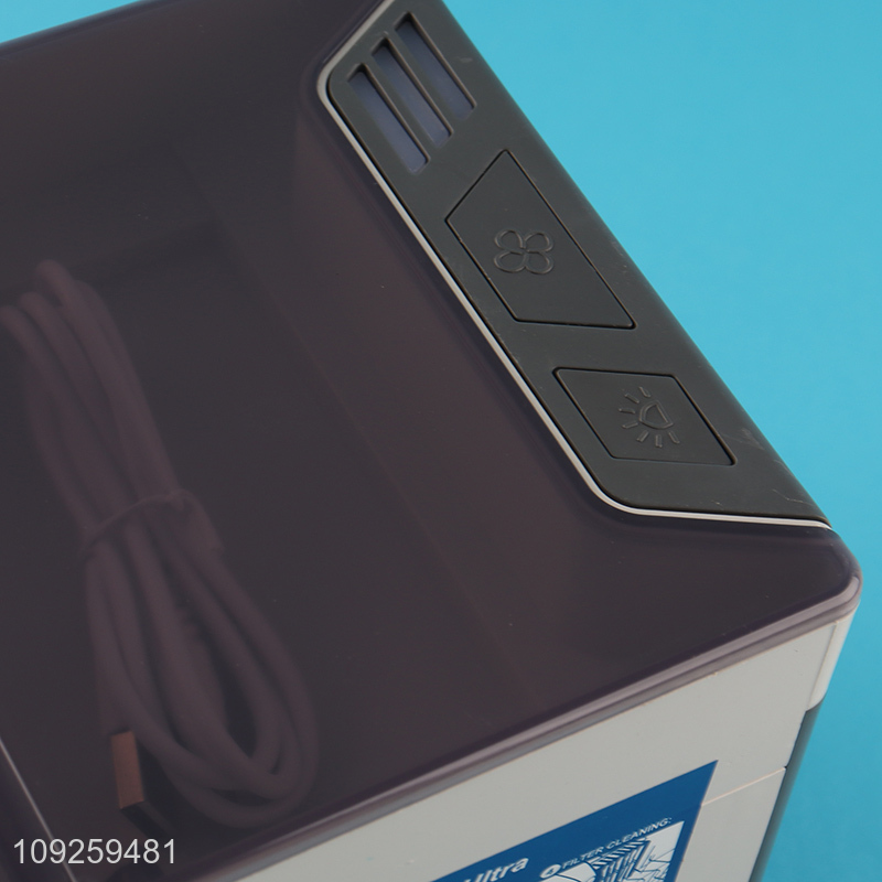 Wholesale Air Conditioner Mini Cooling Fan with 3 Speeds & Led Night Light