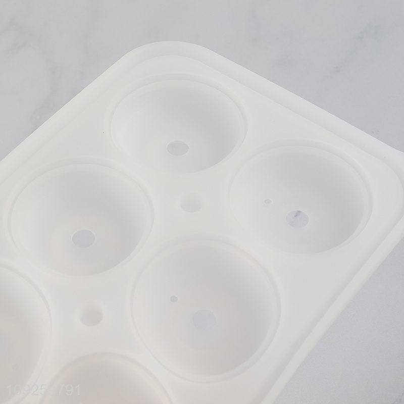 Factory Supply 3D Rose Ice Cube Molds Silicone Ice Ball Maker with Lid