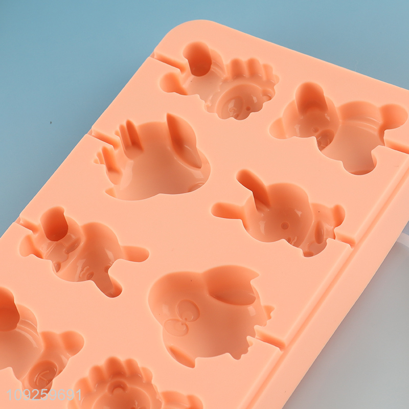 Wholesale Silicone Lollipop Molds Cute Animal Shaped Hard Candy Molds