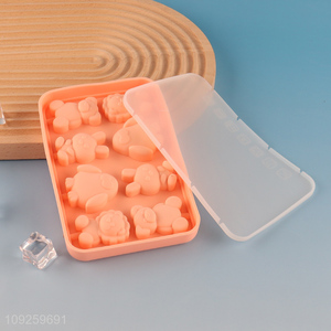 Wholesale Silicone Lollipop Molds Cute Animal Shaped Hard Candy Molds