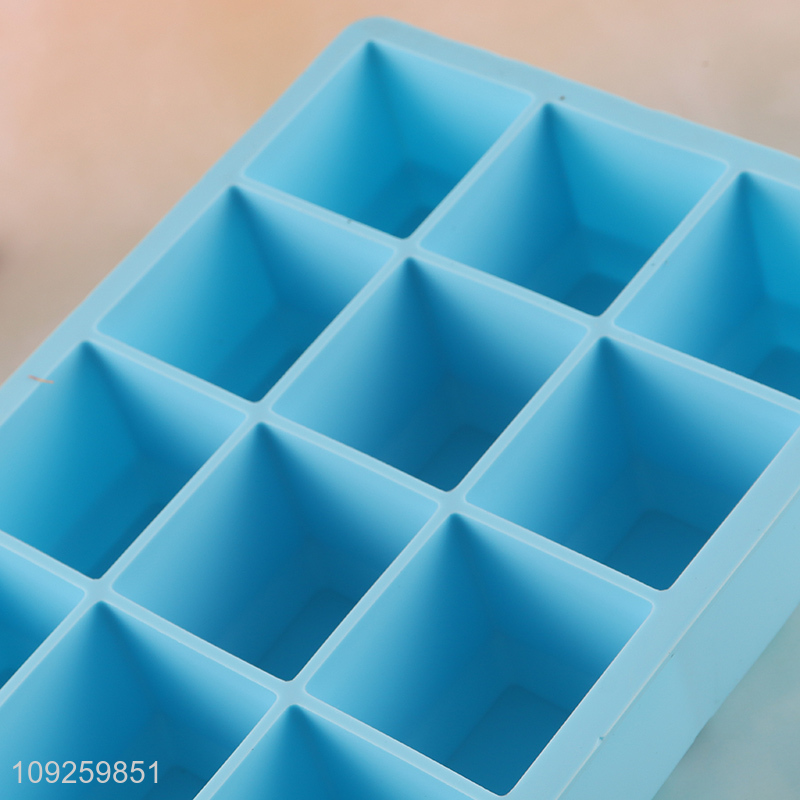 China Wholesale Silicone Ice Cube Tray Easy Release Ice Cube Molds