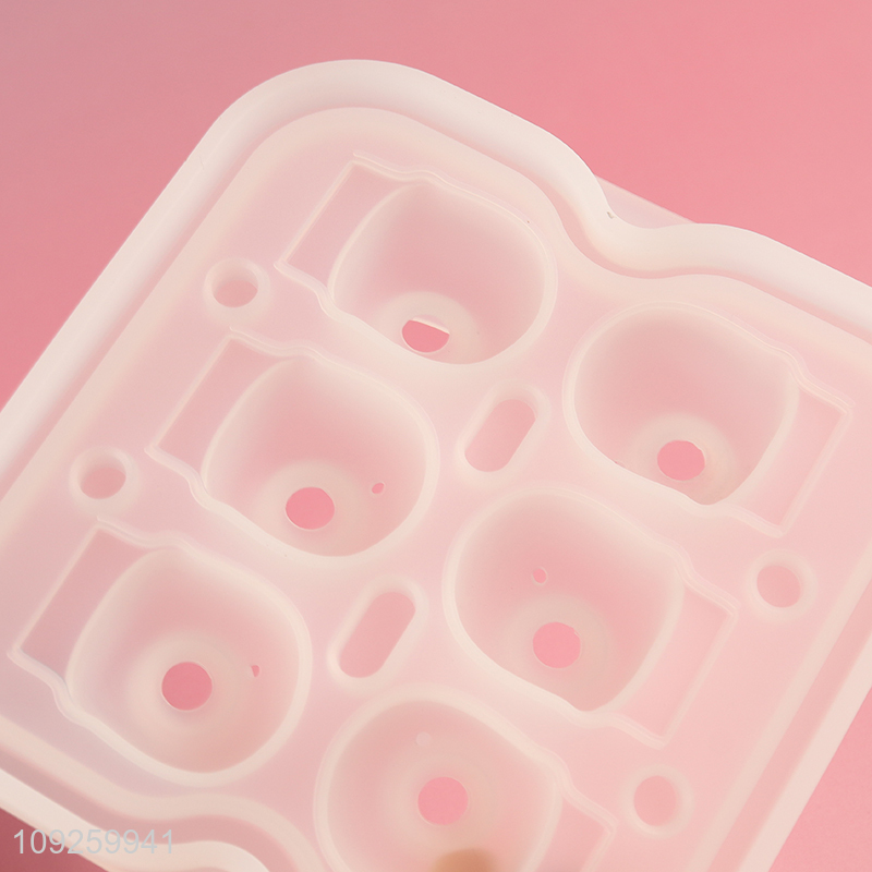 Wholesale 3D Skul Ice Cube Molds Silicone Ice Cube Tray for Corktail