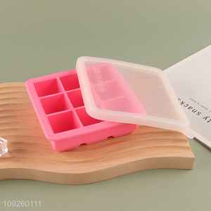 Factory Supply Silicone Ice Cube Tray for Whiskey Cocktail & Juice
