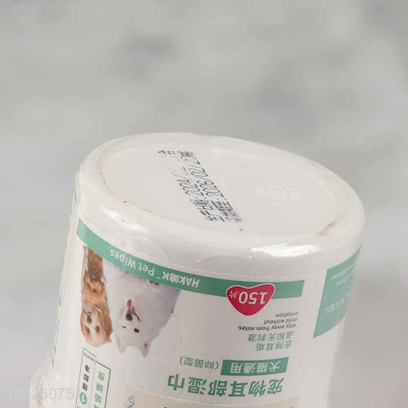 Top selling pet supplies non-toxic pet ear wipes wholesale