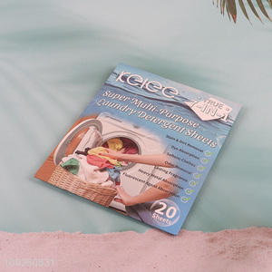 Top quality 20sheets multi-purpose laundry detergent sheets for sale