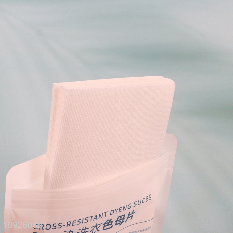 Best sale 50pcs household clothes washing fabric color absorber