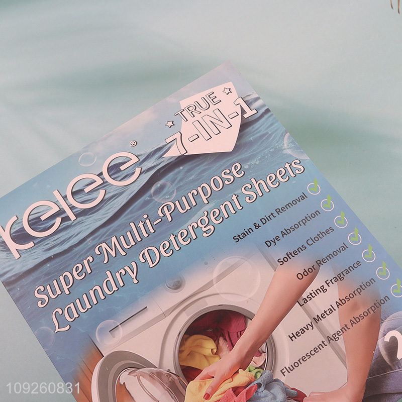 Top quality 20sheets multi-purpose laundry detergent sheets for sale