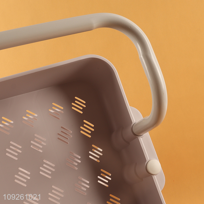 Top products household 3layers removable storage rack with wheels