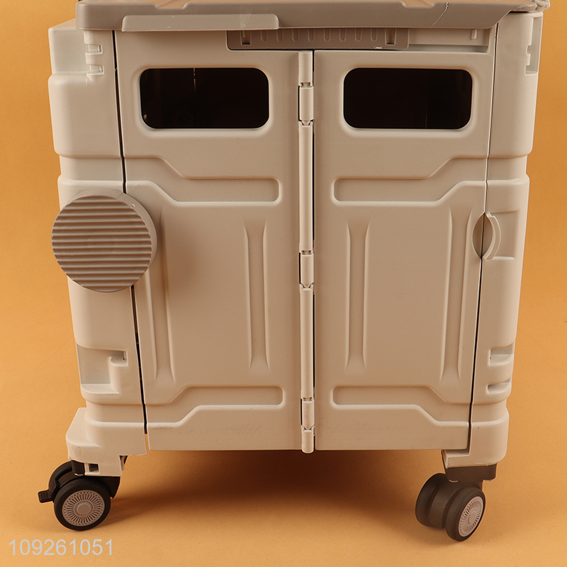 Yiwu market portable outdoor camping hand cart with 4wheels