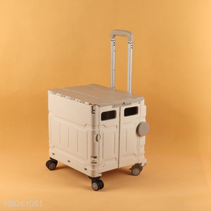 Yiwu market portable outdoor camping hand cart with 4wheels