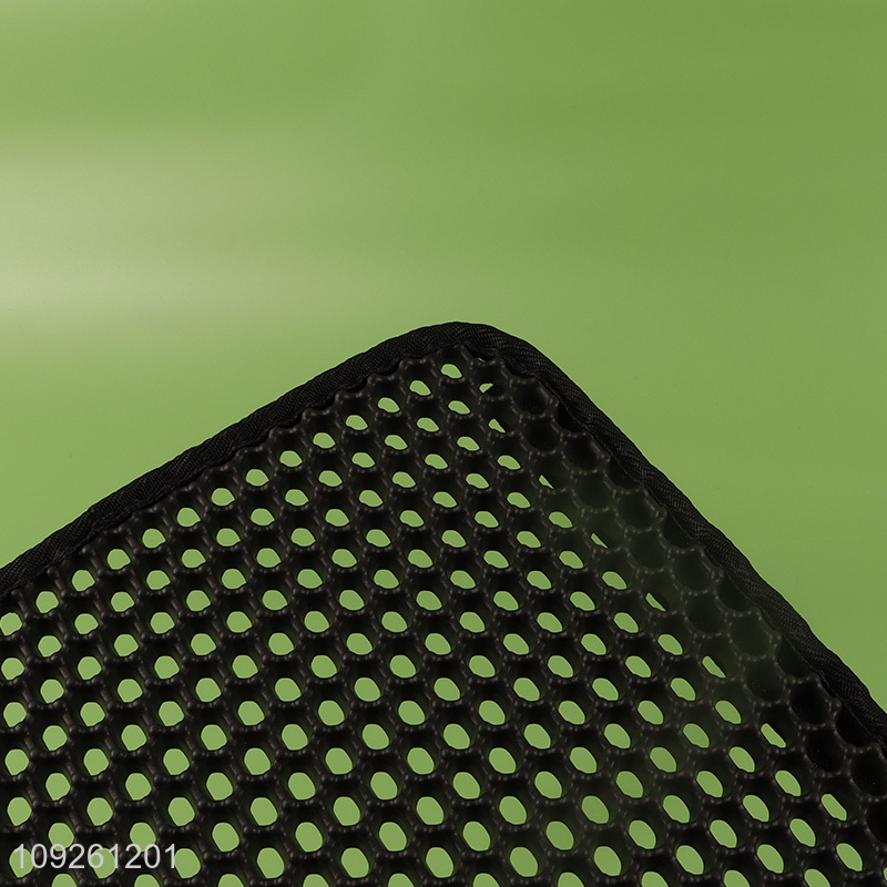 Popular products black waterproof non-slip cat litter box mat pet mat