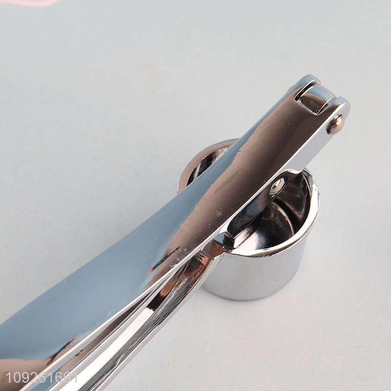 Factory Supply 100% Zinc Alloy Garlic Press Manual Garlic Masher Mincer