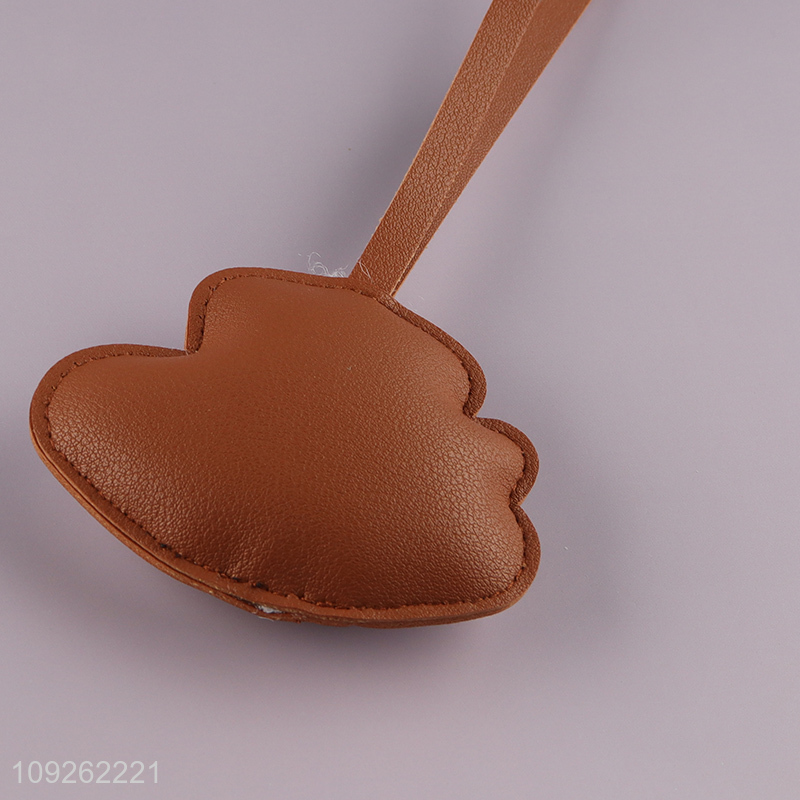 Good Quality Coffee Cup Keychain Pendant PU Leather Bag Charm Key Chain Accessories