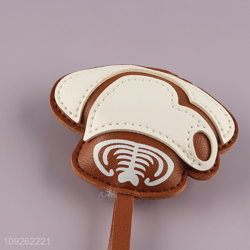 Good Quality Coffee Cup Keychain Pendant PU Leather Bag Charm Key Chain Accessories