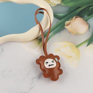 Factory Supply Fun Keychain Pendant Cute PU Leather Keychain Backpack Handbag Pendant