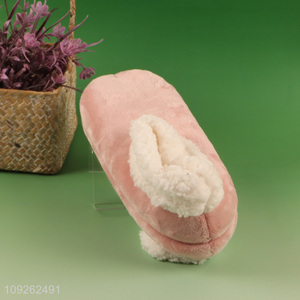 Popular products pink winter warm plush polyester slippers home slippers