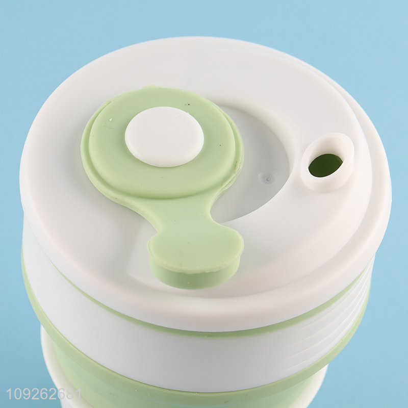 New Product 350ml Collapsible Silicone Cup BPA Free Silicone Travel Mug