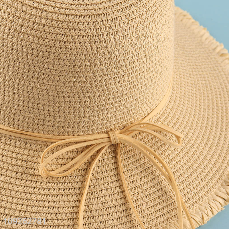 Factory Price Wide Brim Straw Hats Summer Beach Hats for Women